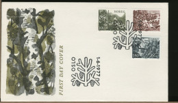 NORVEGIA - NORGE - FDC 1977  NATUR - FDC