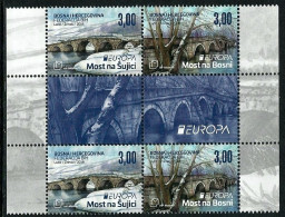 SALE!!! BOSNIA HERZEGOVINA CROAT POST (MOSTAR) 2018 EUROPA CEPT Block Of 2 Gutter-pairs MNH ** - 2018