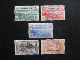 Nouvelles-Hébrides: TB  Série Timbres-Taxe N° 41 Au N° 45, Neufs XX. - Segnatasse