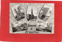 BELGIQUE---SOUVENIR DE BRUXELLES---BRUSSEL---BRUSSELS--Multi-vues--voir 2 Scans - Multi-vues, Vues Panoramiques