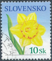 SLOVAQUIE - Timbre De Message : Jonquille - Used Stamps