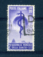 1949 Repubblica Italia SET USATO Organizzazione Mondiale Della Sanità - 1946-60: Used