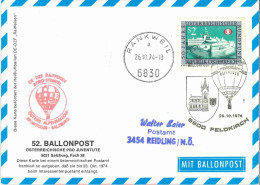 Regulärer Ballonpostflug Nr. 52b Der Pro Juventute [RBP52a] - Balloon Covers