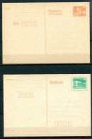 R.D.A. - Ganzsache(Entier Postal) - Mi P87 Et 89 - Postkarten - Ungebraucht