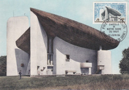 Carte Maximum--1964 - Chapelle De Notre-Dame Du Haut  - Cachet  RONCHAMP - 70 - 1960-1969