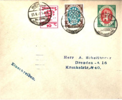 National Versammlung Weimar 1919 Sur Enveloppe Privée + Timbres. - Covers