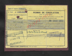 ANCIEN TITRE DE TRANSPORT CHEMINS DE FER D ORLÉANS DE PÉRIGUEUX À PARIS 1ere CLASSE LIMOGES BÉNÉDICTINS1909 : - Europe
