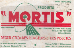 93 - MONTREUIL SOUS BOIS-41- MONTRICHARD-DROGUERIE A. GENET-BUVARD MORTIS-DESTRUCTION RONGEURS INSECTES- TUE MOUCHES - Otros & Sin Clasificación