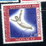 MONACO 1968 OLYMPIC GAMES OLIMPIQUE JEOUX MEXICO CITY GYMNAST 2.30fr USED USATO OBLITERE' - Gebraucht