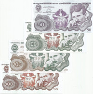 Serbia Nikola Tesla Souvenir Fantasy Banknote Set Of 4 - Serbie