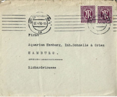 AM Post 2 X 12 Sur Lettre - Nooduitgaven Amerikaanse Zone