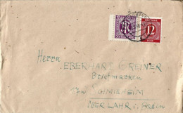 AM Post 1 X 12 Sur Lettre - Nooduitgaven Amerikaanse Zone