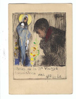 Hagemans Germaine :  Litanies De La Ste Vierge Consolatrice Des Affligés     Originele Tekening - Dibujos