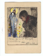 Hagemans Germaine :  Litanies De La Ste Vierge Consolatrice Des Affligés     Originele Tekening - Zeichnungen
