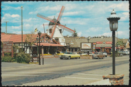 USA- Solvang - (dänische Enklave) - Street View - Cars - Mercedes Heckflosse - Cadilliac - Mill - Santa Barbara