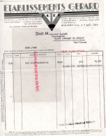 93- BOBIGNY- FACTURE ETS. GERARD - EGER- MANUFACTURE BONNETERIE- 20 RUE HENRI BARBUSSE- 1939 - Textilos & Vestidos