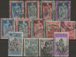 IT226-238U Regno D'Italia 1928, Sassone Nr. 226/38, Serie Cpl Di 13 Francobolli Usati Per Posta °/ - Oblitérés