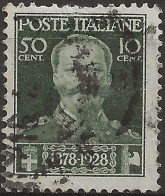 IT239U2 Regno D'Italia 1929, Sassone Nr. 239, Francobollo Usato Per Posta °/ - Oblitérés