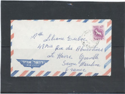 ISRAEL : N° 195 / LSC - PAR AVION POUR LA FRANCE-CàD HAIFA- ?-12-61 - Briefe U. Dokumente