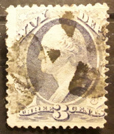 USA / Etats Unis, SERVICE ,NAVY / MARINE 1873, Yvert N°  58 ,Scott Sc  037 , 3 C Ultramarine Obl , Cork Cancel TB - Officials