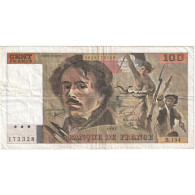 France, 100 Francs, Delacroix, 1991, B.194, TB+, Fayette:69bis.04a, KM:154f - 100 F 1978-1995 ''Delacroix''