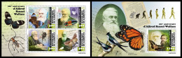 DJIBOUTI 2023 MNH Alfred Russell Wallace M/S+S/S – OFFICIAL ISSUE – DHQ2403 - Natura