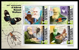 DJIBOUTI 2023 MNH Alfred Russell Wallace M/S – OFFICIAL ISSUE – DHQ2403 - Nature