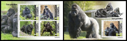 DJIBOUTI 2023 MNH Gorillas M/S+S/S – OFFICIAL ISSUE – DHQ2403 - Gorillas