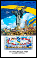 GUINEA REP. 2023 MNH NATO-Ukraine Defence Council Verteidigungsrat S/S – IMPERFORATED – DHQ2403 - NAVO