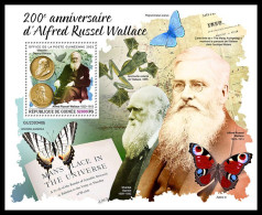 GUINEA REP. 2023 MNH Alfred Russel Wallace S/S – IMPERFORATED – DHQ2403 - Nature