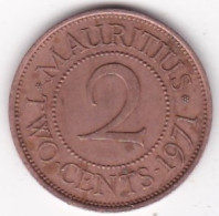 Ile Maurice , 2 Cents 1971 , Elizabeth II , En Bronze , KM# 32 - Mauritius