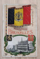 Belgique - Bruxelles - Carte Système - Souvenir De Bruxelles - Drapeau - Grand Place - Autres & Non Classés