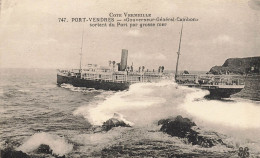Port Vendres * Bateau GOUVERNEUR GENERAL CAMBON Sortant Du Port Par Grosse Mer * Gouverneur Général Cambon - Port Vendres