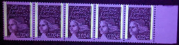 Variété 3444d X5** Avec 2 Bandes De Phosphore  Cote 5€ Le Timbre = 25€ - Ongebruikt