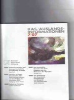 KAS / Auslandsinformationen 7/2007 ( Konrad-Adenauer-Stiftung ) - Andere & Zonder Classificatie