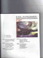 KAS / Auslandsinformationen 7/2007 ( Konrad-Adenauer-Stiftung ) - Altri & Non Classificati