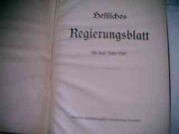 Hessisches Regierungsblatt Für Das Jahr 1940 - Diritto