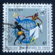 République Démocratique Du Congo - C3/42 - 1971 - (°)used - Michel 421 - Internationaal Jaar Van De Strijd Tegen Racisme - Gebraucht