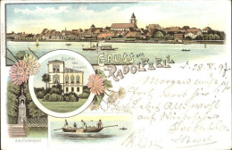 42164481 Radolfzell Bodensee Stadtansicht Scheffeldenkmal Scheffels Villa Seehal - Radolfzell