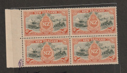 New Zealand SG 672  Variety  Partly Frame Missing  Mint MNH Block Of 4 Good Condition (sh13) - Ungebraucht