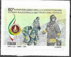 ITALY, 2019, MNH, FIREMEN, 80th ANNIVERSARY OF NATIONAL FIREMEN CORP,  1v - Sapeurs-Pompiers