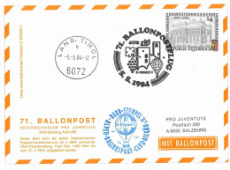 Regulärer Ballonpostflug Nr. 71c Der Pro Juventute [RBP71c] - Ballonpost