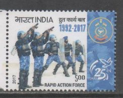 INDIA , 2017, MNH, POLICE, RAPID ACTION FORCE,  1v - Police - Gendarmerie