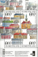 Finland Finnland Finlande 2002 UNESCO Old Rauma Set Of 4 Stamps In Block MNH - Blocks & Sheetlets