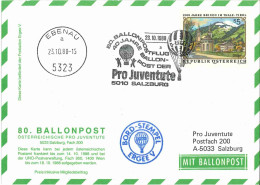 Regulärer Ballonpostflug Nr. 80c Der Pro Juventute [RBP80.] - Globos