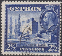 1938 Zypern (...-1960) ° Mi:CY 145, Sn:CY 148, Yt:CY 139, King George VI & Kolossi Castle - Cyprus (...-1960)