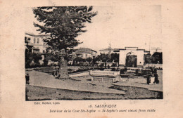 Grèce - Salonique (Thessalonique) Intérieur De La Cour De Ste Sainte-Sophie - Edition Rollet - Carte N° 18 - Griechenland