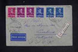 ROUMANIE - Enveloppe En Recommandé De Bucarest Pour Lisbonne En 1940 - L 149621 - Cartas & Documentos