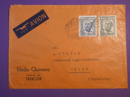 DH2 MAROC     BELLE LETTRE  RR  1950  TANGER A CELJE YOUGOSLAVIE  +AFF. INTERESSANT+++ - Cartas & Documentos