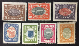 1920 - North Ingermanland - Finland Finnland - Postage Stamps - Coat Of Arms - 7 Stamps - New -  A2 - Nuovi